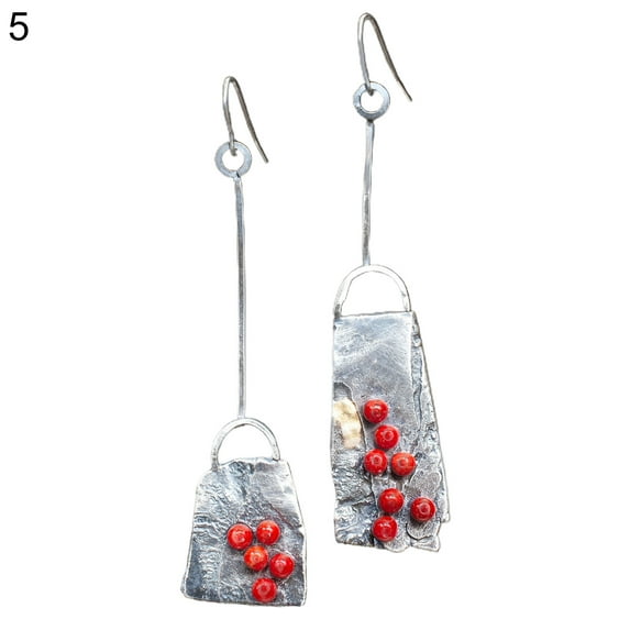 Ayyufe Women Waterdrop Shape Rhinestone Dangle Ear Stud Long Hook Earrings
