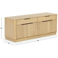 thumbnail image 2 of Safavieh Gabrietta 2 Drawer Wood Tv Stand in Natural / Black, 2 of 18
