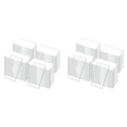 thumbnail image 1 of 100Pcs Clear Acrylic Table Place Card Wedding Rectangle Seating Cards Names Tag Birthday Party DIY Decoration, 1 of 5