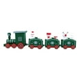 thumbnail image 3 of Christmas Train Ornament Kids Gifts Xmas Train Set for Desk Festival Wedding Green, 3 of 8