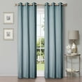 thumbnail image 2 of Superior Linen Blackout Curtains, Grommet Header, Set of 2, 42" x 96", Teal, 2 of 6