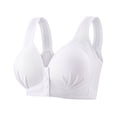 thumbnail image 2 of Fatuov No Underwire Bra for Women Front Closure Breathable Fabric Bra Push Up Full Coverage Sleep Bralette 38A, 2 of 5
