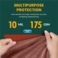 thumbnail image 3 of Tarp Cover Brown/Black 2-Pack Heavy Duty 10X20 Thick Material, Waterproof, Great for Tarpaulin Canopy Tent, Boat, RV Or Pool Cover (Heavy Duty Poly Tarp Brown/Black), 3 of 7