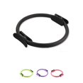 thumbnail image 3 of Sonducket Deporte entrenamiento adelgazamiento rueda de Yoga doble agarre Yoga Pilates anillo músculo ejercicio círculo cuerpo herramienta de Fitness Uniforme atlético negro 41.5 * 5.5 * 37 cm Sonducket JJ18944-01, 3 of 6