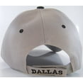 thumbnail image 3 of Dallas Men's D Wave Pattern Adjustable Baseball Cap (Gray), 3 of 3