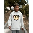 thumbnail image 2 of Plaid Monkey Surprise - Retro Animal Emoji Design Youth's Hoodie, 2 of 4