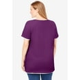 thumbnail image 2 of Woman Within Plus Size Layered-Look Tee, 2 of 6