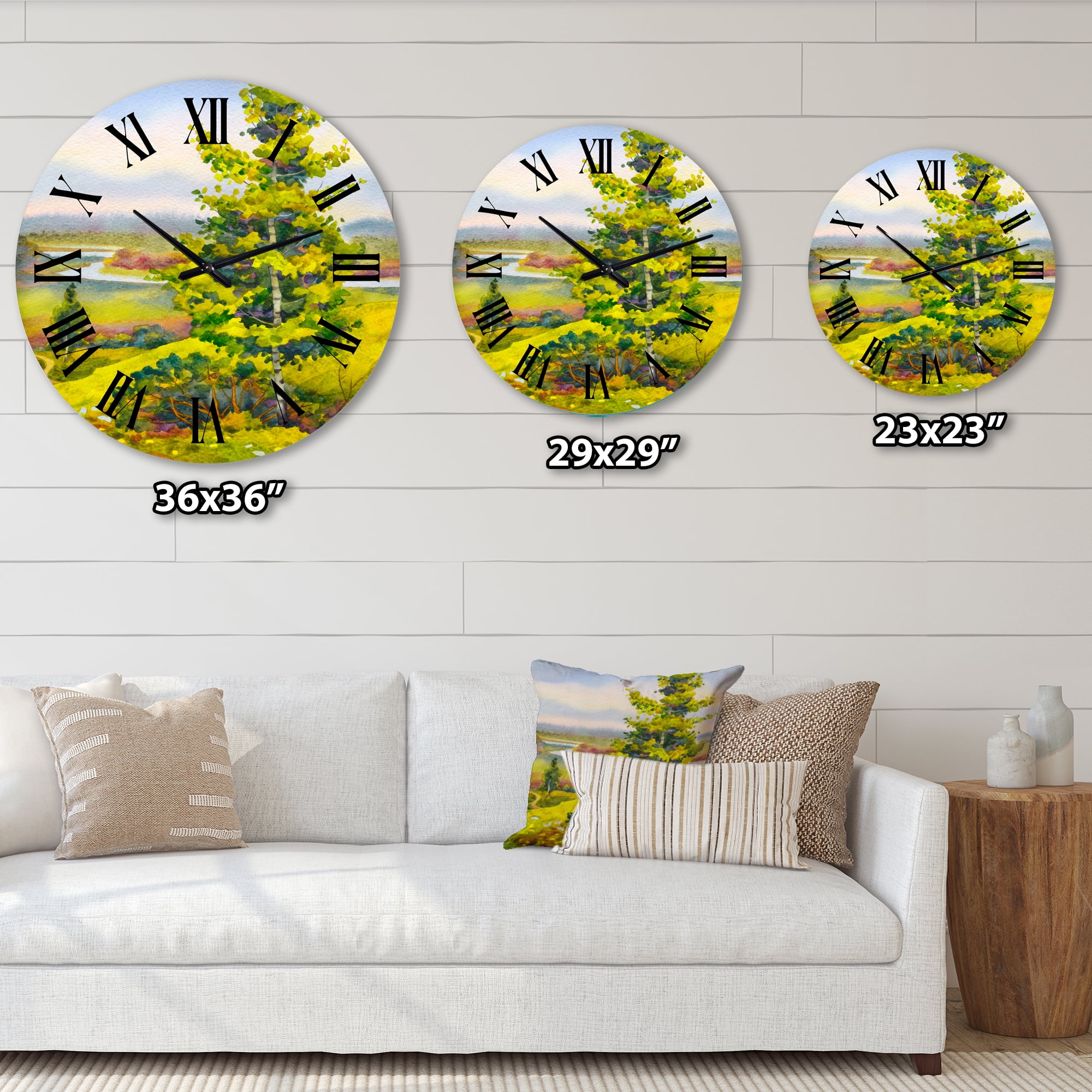 Designart 1 in Quartz Wall Clock