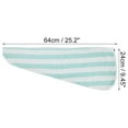 thumbnail image 2 of Unique Bargains 1 Pc Women Breathable Stripe Hair Drying Towel for Bathroom Green, White, 2 of 3
