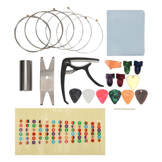 Kit d'Accessoires pour Guitare Électrique pour Débutant, Kit de Remplacement d'Accessoires de Guitare Électrique, Pack d'Accessoires de Guitare Électrique Performance Fiable