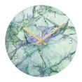 thumbnail image 1 of reloj de pared moderno Reloj de pared grande moderno decorativo de mármol veteado que no hace tictac Reloj colgante silencioso para , dormitorio, salón - Fanmusic reloj de pared moderno, 1 of 7