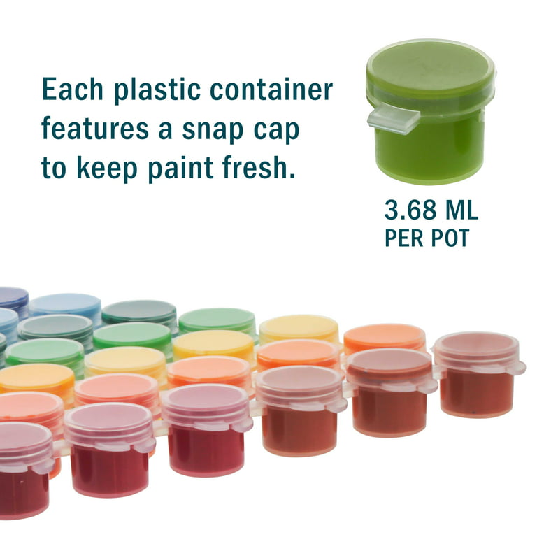 Acrylic Paint Pots for Kids, Classroom, Art and Crafts, 8 Colors (96 Pack)