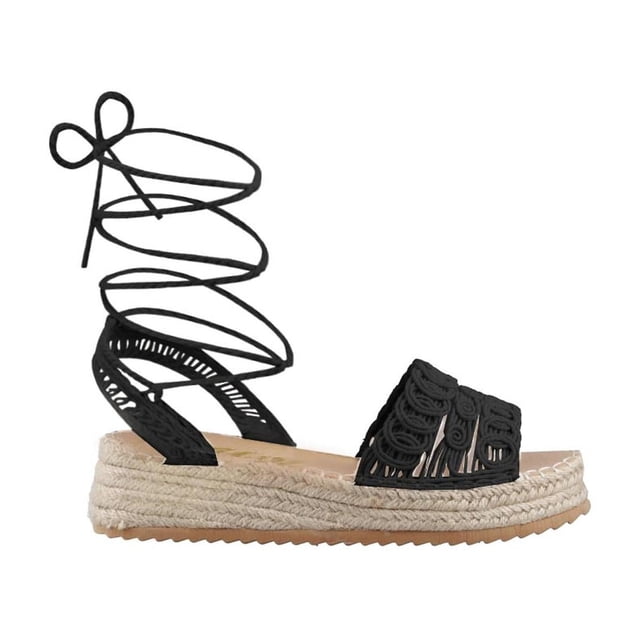 Sandalia Mujer Miracol By Mama Lola Dama Plataforma negro 23
