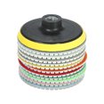 thumbnail image 2 of Backing 11pcs 4-inch  Wet Polishing Pads Grinding Disc + 1pc Backing Pad for Granite Marble Stone Ceramic Tile Concrete, 2 of 7