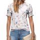 thumbnail image 5 of Xuyuer Short Sleeve Shirts for Women Spring Striped Crew neck Business Casual Tops Loose Work Blouses Women's Tops Summer Shirts Dressy Blouses for Women S-2XL Fashion Outfits 2026, 5 of 6