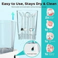 thumbnail image 6 of COSLUS Water Flosser for Teeth,Water Dental Flosser Pick for Teeth,2 Modes & 12 Pressure Settings,600ML,5 Jet Tips for Multiple Users,White, 6 of 7