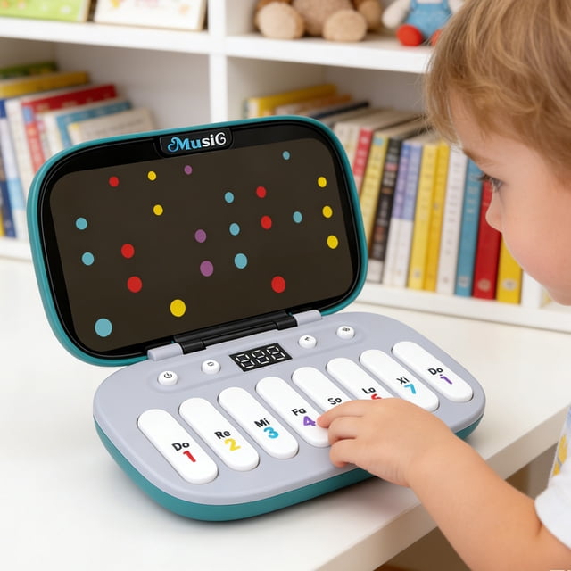 Teclado De Piano Para Niños Con Luces LED, Mini Juguete De Piano Portátil Para Niños De 3 A 6 Años, Juguetes Musicales Educativos Con Teclas Iluminadas, Regalo De Cumpleaños