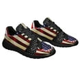 thumbnail image 6 of Black German Shepherd American Flag Patriot Shoes Women's Fashion Sneakers Tennis Running Shoes for Men Women Black Size 4.5, 6 of 7