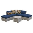 thumbnail image 5 of TK Classics COAST-06f-GREY 6 Piece Coast Outdoor Wicker Patio Furniture Set 06f, Grey, 5 of 11