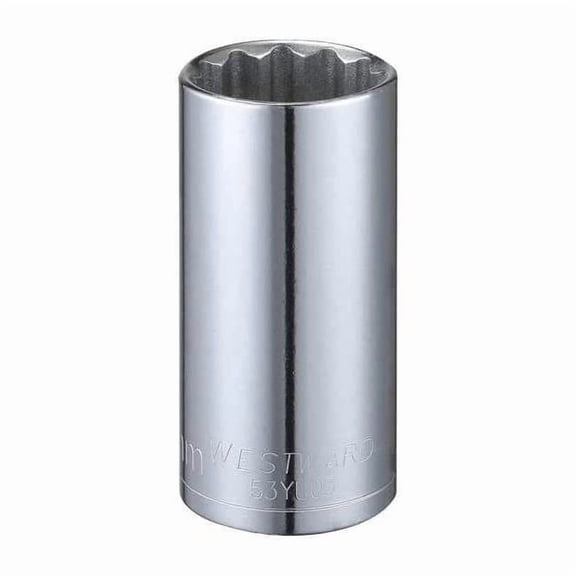 Westward Socket, Steel, Chrome, 24 mm 53YU03