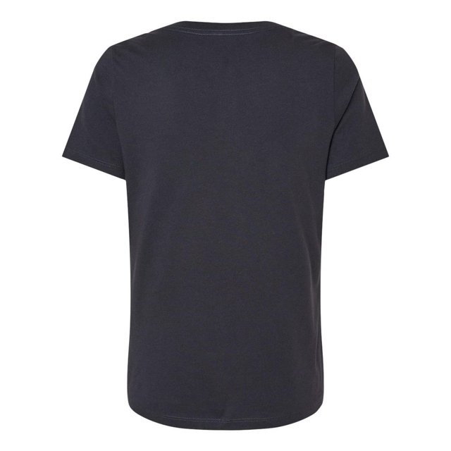 Bella Canvas T-Shirt Décontracté Col en V pour Femmes Gris Foncé