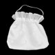 thumbnail image 3 of shopsuntek /Bolso de novia de satén blanco, bolso de dama de honor para boda, fiesta y niña de las flores 22x20cm, 3 of 9