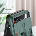 thumbnail image 3 of for Samsung Galaxy Z Flip 4 Magnetic Hinged Folding Case, Military Grade Armor Sliding Lens Cover Raised Lip Protection Anti-Drop Shockproof Rugged Case For ZFlip 4 6.7 inch, Black, 3 of 8