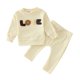 thumbnail image 1 of Gibobby Conjunto de Sudadera y Pantalón Niño invierno manga larga amor Tops pantalones niños 2 uds traje trajes prendas de vestir(Amarillo,6-12 Meses), 1 of 5