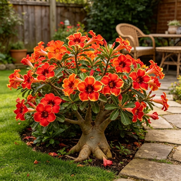 Desert Rose, Low Maintenance - Ideal for Beds Borders, Plant Pots & Planters