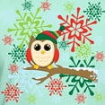 thumbnail image 3 of CafePress - Christmas Owl Men's Fitted T Shirt (Dark) - Men's Fitted T-Shirt, 3 of 4