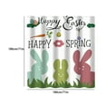 thumbnail image 3 of hengsof Spring Easter Shower Curtain for Bathroom Happy Easter Bunny Green Eucalyptus Shower Curtains Colorful Eggs Rabbits Decor Waterproof Fabric Bath Curtain Accessories, 3 of 6