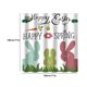 thumbnail image 3 of Cortina de Ducha de Pascua con Diseño Floral de Acuarela, Decoración de Baño de Primavera, Tela Lavable, 3 of 6