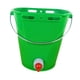 thumbnail image 3 of Cubo alimentador para terneros, balde fácil instalación, práctico, 8 litros con báscula, accesorios, cubo leche alta durabilidad. Verde con 1 pezón, 3 of 8