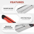 thumbnail image 4 of ABCISI Cabbage Shredders, Stainless Steel Shredder Knife Lettuce Knife,  Durable Shredders Knife for Vegetables, Easy to Clean (3-PC), 4 of 8