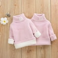 thumbnail image 4 of Lilgiuy Little Boy Girl Fall Winter Sweater Casual Turtleneck Long Sleeve Pullover Thickened Sweater Outwear, 4 of 5