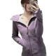 thumbnail image 4 of Sudadera con capucha y cremallera para mujer, color morado, estilo coreano informal, 4 of 5