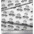 thumbnail image 3 of Soimoi White Rayon Fabric I Love London Text Print Fabric by the Yard 56 Inch Wide, 3 of 5