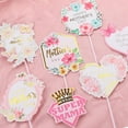 thumbnail image 5 of Dessert Card Insertion Clearance! Happy Mother'S Day Cake Toppers Flower Heart Paper Cake Picks Cake Decoration for Birthday Mother'S Day, 5 of 9