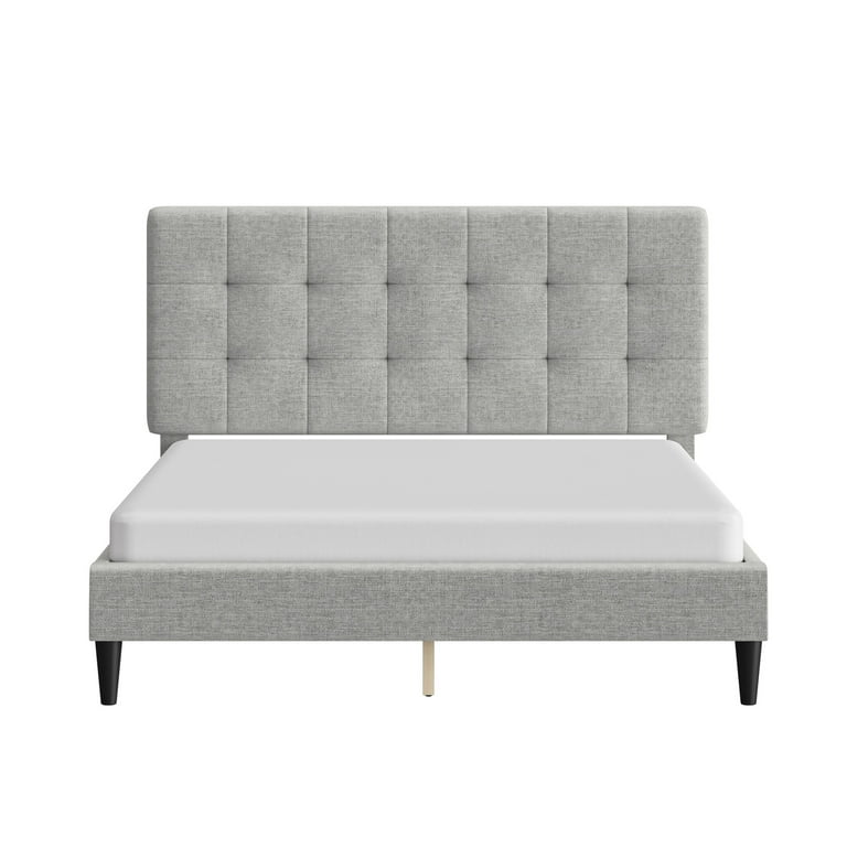 Mainstays Hillside Square Tufted Upholstered Full Platform Mainstays Hillside Square Tufted Upholstered Full Platform