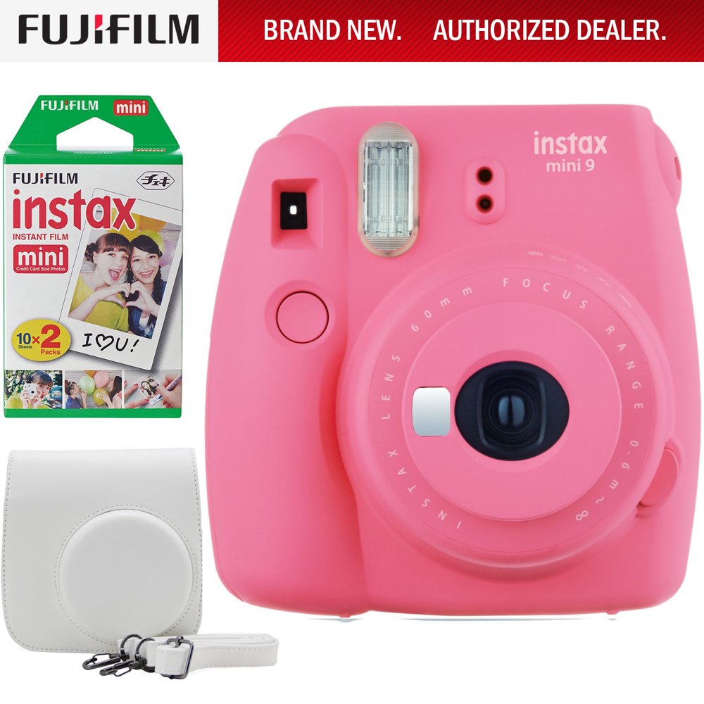 Fujifilm Instax Mini 9 Instant Camera Bundle w/ Case and Film