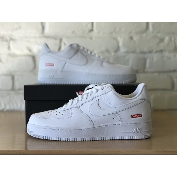 Ni&ke Supreme AF1 Air Force 1 Low Triple White CU9225-100 Men Sz 12 New Fast Ship