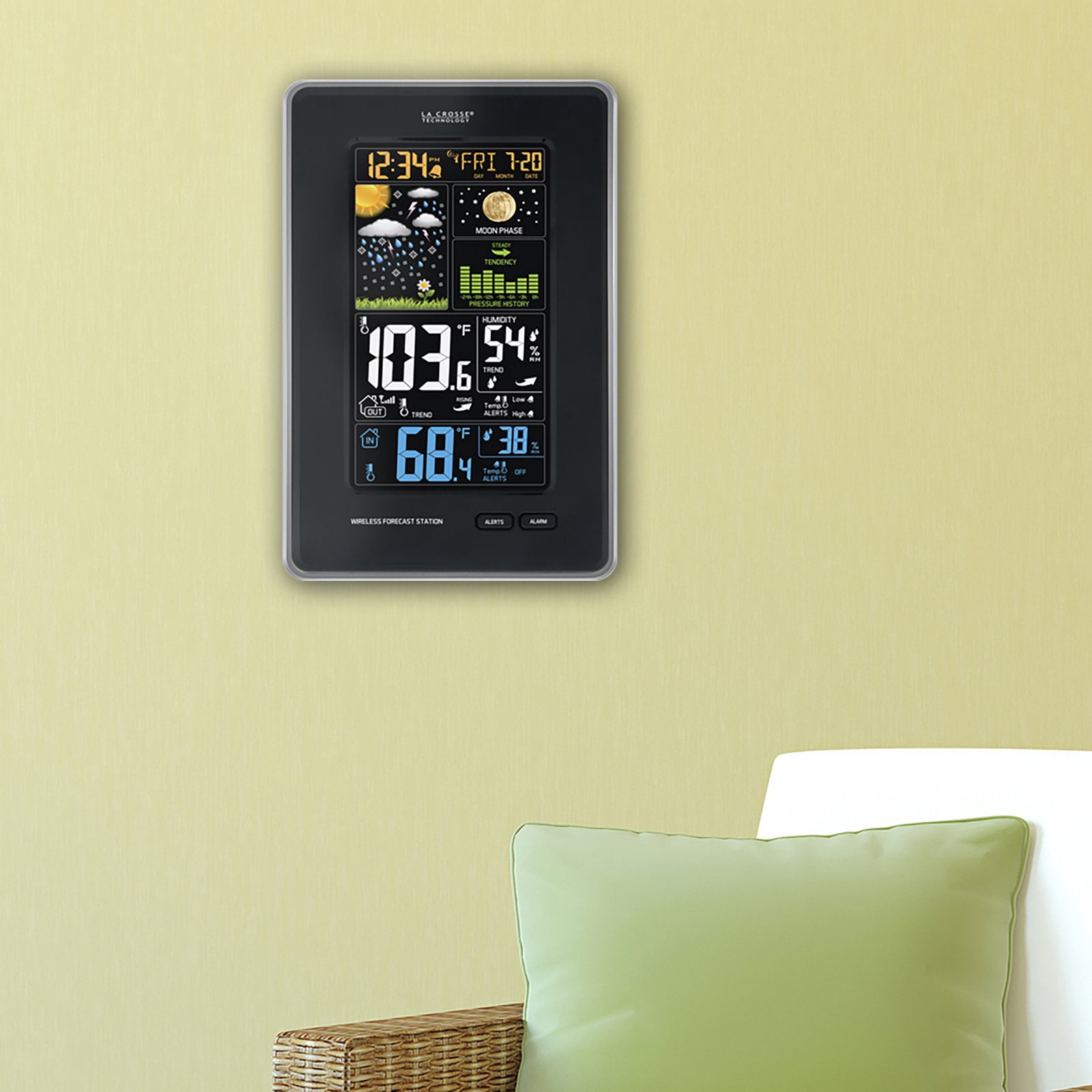 La Crosse Technology Color Weather Station with Temperature Alerts, 1 each, 308-1425B