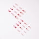 thumbnail image 3 of Apuakthei Uñas postizas de acrílico para el día de San Valentín, diseño exquisito de corazón rojo francés, decoración de uñas para mujeres y niñas, 24 piezas, 3 of 4