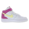 thumbnail image 2 of Nike Air Force 1 Mid GS Girls Shoes Size 6, Color: Summit White/Citron Tint, 2 of 5