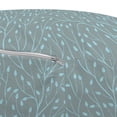 thumbnail image 3 of Forest Pouf Cover with Zipper, Botanical Growing Tree Branches and Leaves Forest Season Illustration, Soft Decorative Fabric Unstuffed Case, 30" W X 17.3" L, Grey Teal Pale Blue, by Ambesonne, 3 of 5