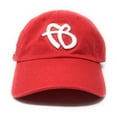 thumbnail image 1 of FUBU “FB” Logo 25th Anniversary Dad Red Snapback Hat, 1 of 5
