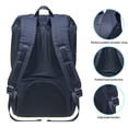 thumbnail image 4 of KAUKKO School Travel mochila para universidad flexible con portátil para 15",22L(Nylon/Azul) KAUKKO  EP5-3-black, 4 of 5