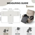 thumbnail image 4 of Aorsher 100% Waterproof Recliner Cover with Armrests, Non-Slip Washable Recliner Cover, Pet Furniture Protector Cover with Pocket, 4 of 12