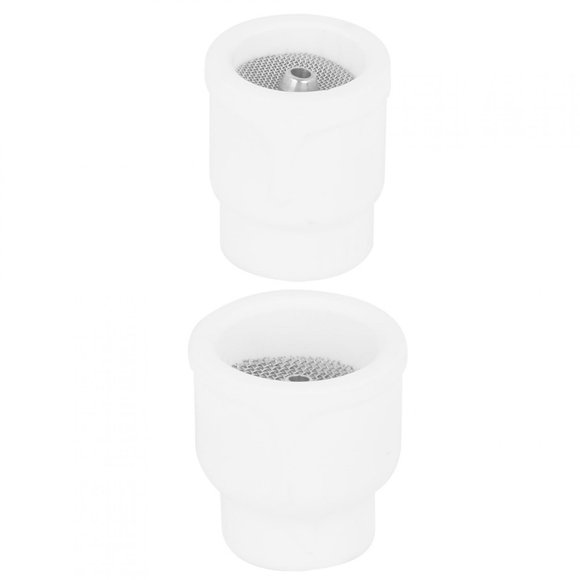 Octpeak Ceramic Welding Cup,10# Ceramic Welding Cup,2Pcs Ceramic Welding Cup Set For WP‑17/18/26/9/20 Agon Arc Welding 10# 12# Manual Tool