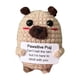 thumbnail image 1 of Mini animal de ganchillo, perro de peluche tejido, amuleto de la suerte, muñeco tejido, tarjeta de apoyo emocional, decoración, 1 of 7